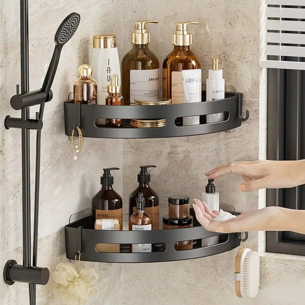 GripStick No-Drill Shower Shelf Organizer