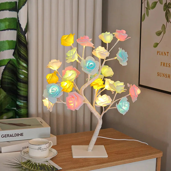 Rose Glow Light Tree