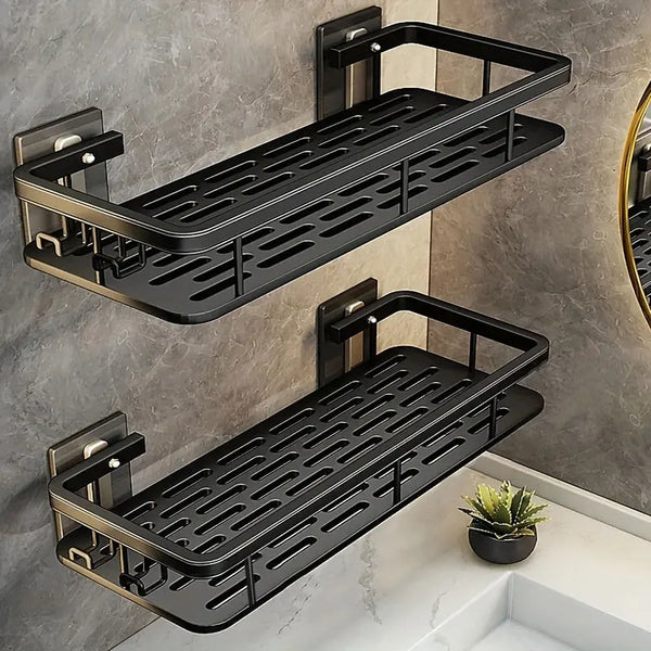 QuickFix No-Drill Corner Shower Shelf Organizer
